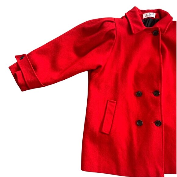 Vintage Jofeld Wool Glamour Double Breasted Peacoat Union Made USA S - Picture 2 of 13